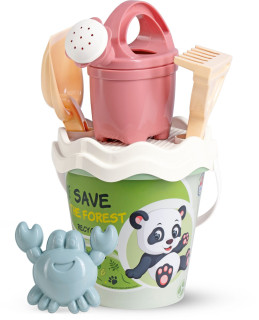 Recyklovaná pastelová sada na písek střední - les s konvičkou Androni