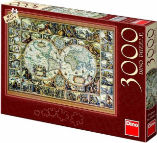 Puzzle Mapa 117x84cm 3000 dílků