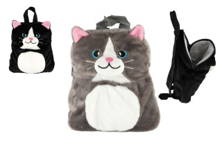 Batoh kočka plyš 23x26 cm 