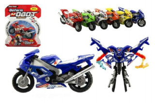 Transformer motorka/robot plast 11 cm