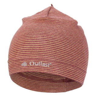 Čepice smyk natahovací PRUH Outlast ® - pruh bordóoliva