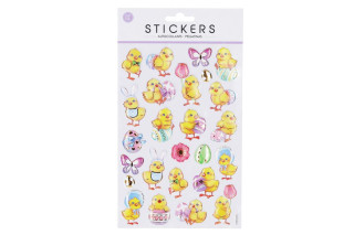 Nálepky 25x14,5 cm Velikonoční kuřátka