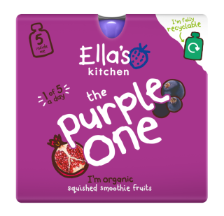Ella's Kitchen BIO Purple one ovocné pyré s černým rybízem (5x90 g)