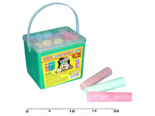 Křídy chodníkové barevné 20 ks