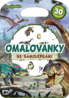 Omalovánky se samolepkami Dinosauři