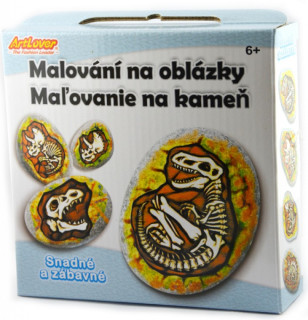 Kreativní sada malování na oblázky/kameny Fosílie dinosaura 