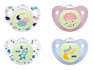 Šidítko na spaní silikonové DEN a NOC 6 - 18 m NUK