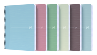 Blok spirálový Oxford RecUp A4/90 listů, linkovaný, mix Oxford