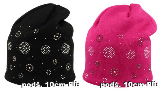 Dívčí dlouhá čepice Kamínky RDX