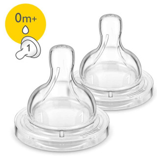 Dudlík Anti-colic/Classic+ Philips AVENT 1 novorozenecký průtok, 2 ks