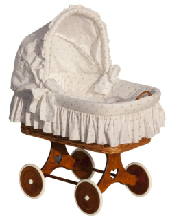 Boudička k proutěnému koši - Scarlett Hvězdička - béžová  