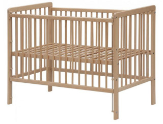 Dětská postýlka - Scarlett LORAS (buk), stahovací bok - přírodní 120 x 60 cm