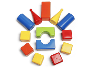 Kostky plastové maxi 6 ks