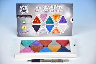 Voskovky magické trojboké Metallic 10 ks