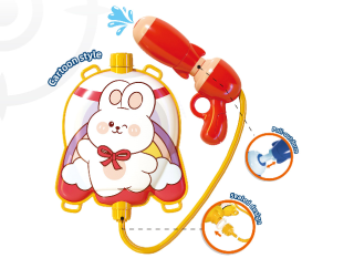 Vodní puška s nádržkou na záda králík