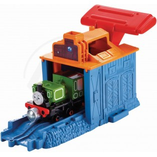 Fisher Price Mašinka Tomáš Take-n-Play Startovací depa - LUKÁŠ S RYCHLÝM STARTEM