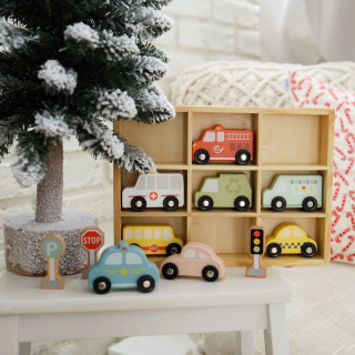 Dopravní prostředky a značky Pastel 12 ks Tooky Toy