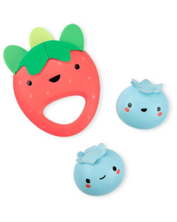 Chrastítko Farmstand Berry Cute Band set 3 ks Skip Hop