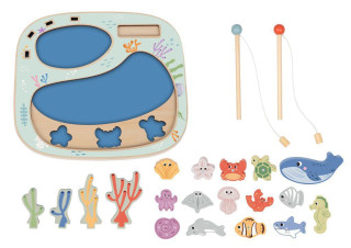 Chytání rybiček a balanční hra 2v1 Tooky Toy