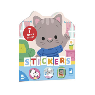 Samolepky Dům 7 předloh Stickers Janod