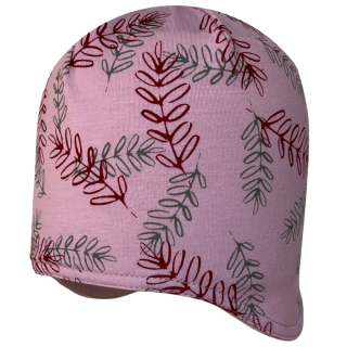 Čepice dívčí na uši Kapradí RDX Růžová
