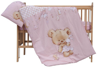 Souprava do postýlky 2dílná Scarlett Grisi - růžová 90 x 120 cm  