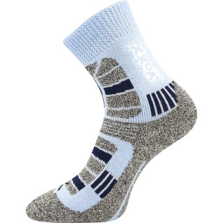 Ponožky dětské zimní TRACTION vlněné světle modré