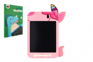 Tabulka LCD kreslící plast 19,5x29cm růžová