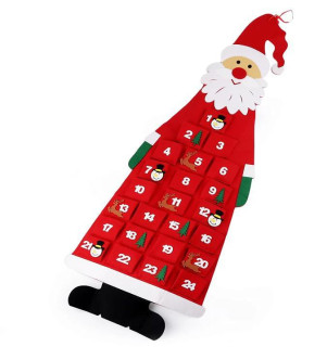 Adventní závěsný kalendář Santa
