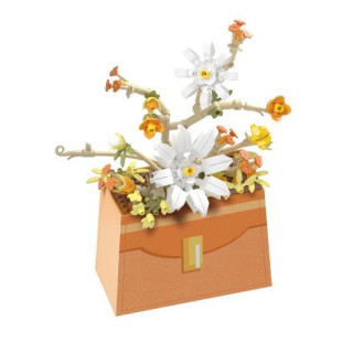 Stavebnice mini Květina v kabelce 232 ks Koco