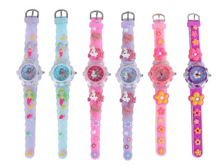Glamour hodinky náramkové analogové dívčí na baterie se světlem