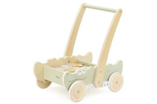 Dřevěné vozítko s kostkami Viga