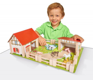 Farma dřevěná 25 dílů, 36 x 51 cm