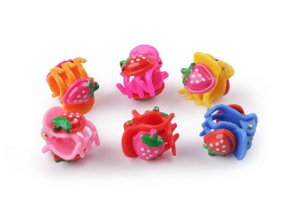 Skřipec do vlasů s ovocem jahoda