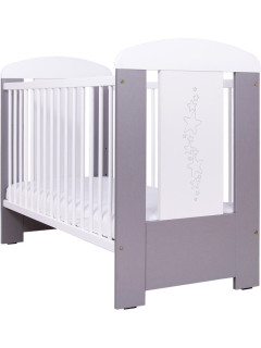 Dětská postýlka Drewex Hvězdičky šedá 