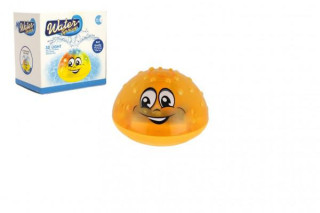 Hračka do vody stříkací se světlem 10 cm žlutá