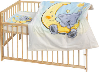 Dětská postýlka s kompletní výbavou 120 x 60 cm Scarlett Mimas