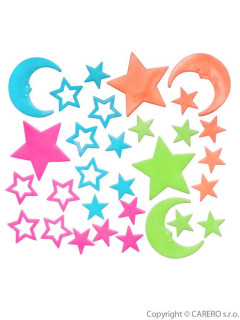 Svítící samolepky Bayo hvězdičky - 30 ks