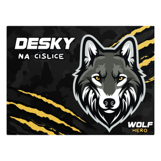 Desky na číslice vlk