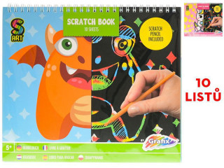 Vyškrabovací blok 10 listů s vyškrabovátkem