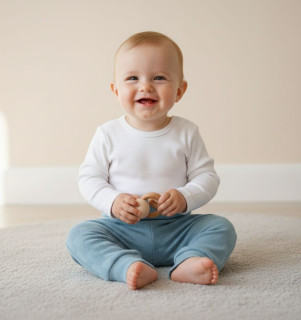 Buggy vzor obdélníky modrá Baby Service