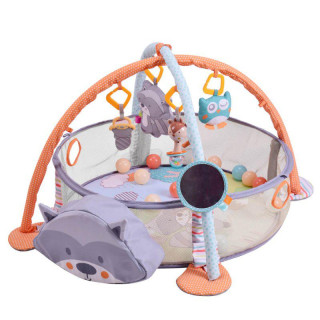 Hrací deka s míčky 3v1 Raccoon