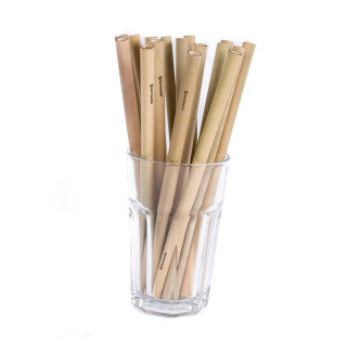 Bambusová brčka dlouhá - 20 ks