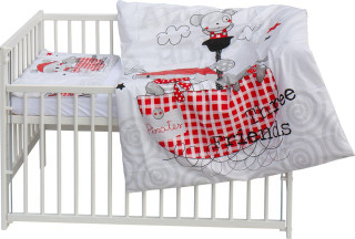 Dětská postýlka s kompletní výbavou Scarlett 120 x 60 cm - Bandy