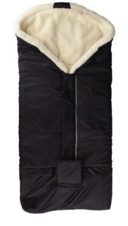 Merino fusak do kočárku z ovčí vlny černý 2. JAKOST