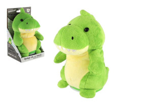Plyšový dinosaurus Rexík opakující věty 18 cm na baterie a se zvukem