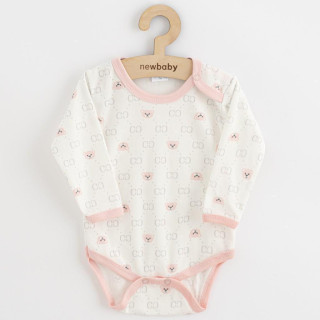 Kojenecké body New Baby Classic II medvídek růžový 