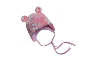 Zimní čepička wellsoft Srdíčka Baby Service