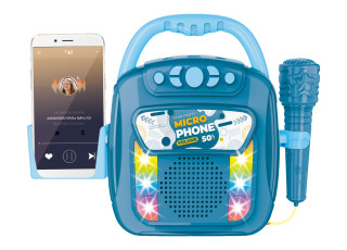 Hudební box s mikrofonem a bluetooth 28 cm