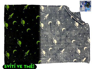 Space Xplorers deka 100x150 cm vesmírný design ve tmě svítící 0 m+